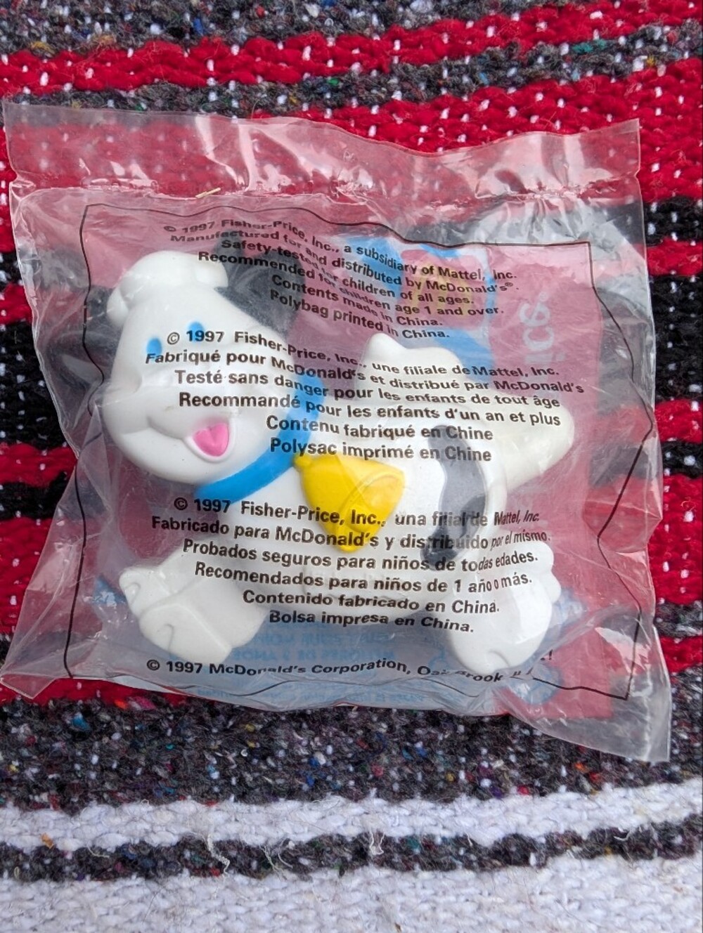 3 For $15 🩷 1997 McDonalds Toy FISHER PRICE Under 3 Toy COW SEALED IN BAG